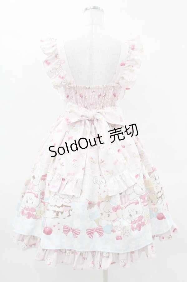 画像2: axes femme kawaii / ダイナーカフェジャンパースカート M ピンク H-25-04-01-1018-AX-OP-NS-ZH (2)