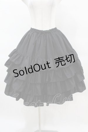 画像: metamorphose / レイヤードフリルスカート Free ブラック H-25-04-01-1019-ME-SK-NS-ZH
