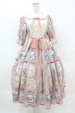 画像1: axes femme kawaii / ティティ×ベアファミリーワンピース M ピンク H-25-04-01-1021-AX-OP-NS-ZH (1)