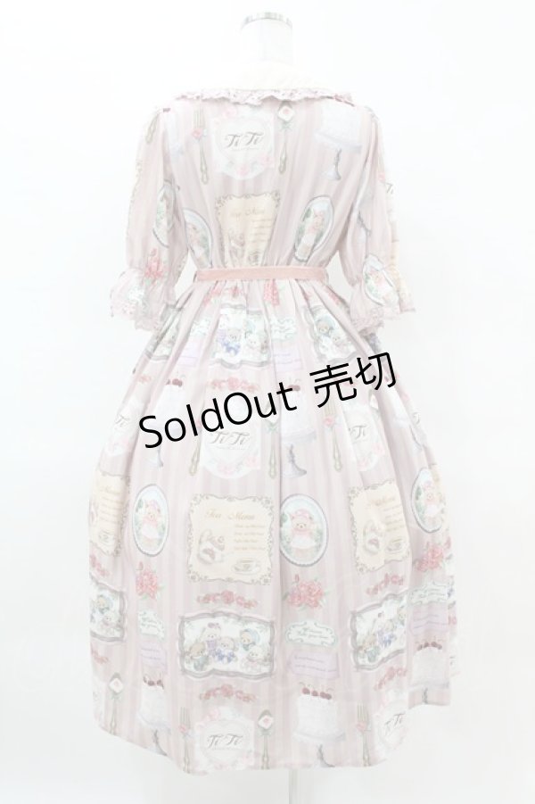 画像2: axes femme kawaii / ティティ×ベアファミリーワンピース M ピンク H-25-04-01-1021-AX-OP-NS-ZH (2)