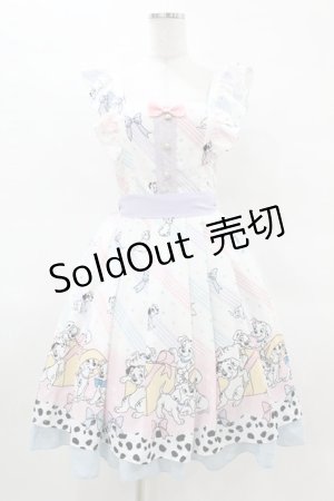 画像: axes femme kawaii / 101匹わんちゃん/ワンピース M オフ H-25-04-01-1031-AX-OP-NS-ZH