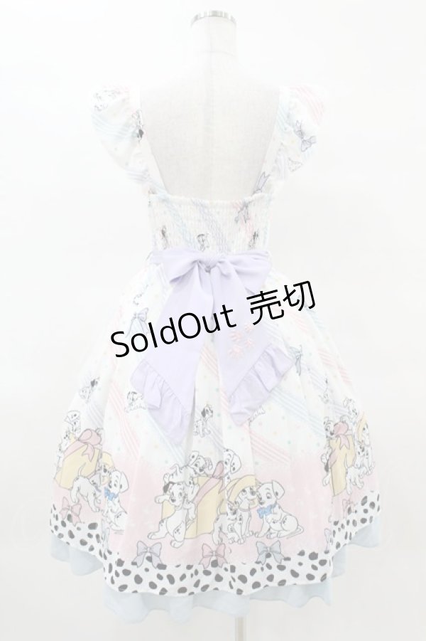 画像2: axes femme kawaii / 101匹わんちゃん/ワンピース M オフ H-25-04-01-1031-AX-OP-NS-ZH (2)