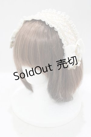 画像: Triple fortune / 刺繍ヘッドドレス  アイボリー H-25-04-01-065-EL-AC-KB-ZH