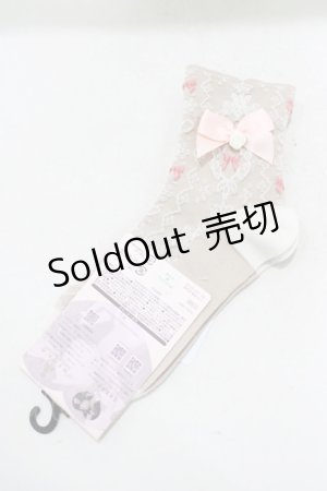 画像: m petit by misako / AMCSNIフロートリボン  ベージュ H-25-04-02-048-LO-ZA-NS-ZH