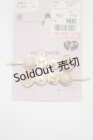 画像: m petit by misako / AM2P PLフラワーピン  ゴールド H-25-04-02-055-LO-AC-NS-ZH