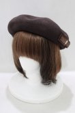 画像1: m petit by misako / NINA's AMカメオベレー  ブラウン H-25-04-02-061-LO-AC-NS-ZH (1)