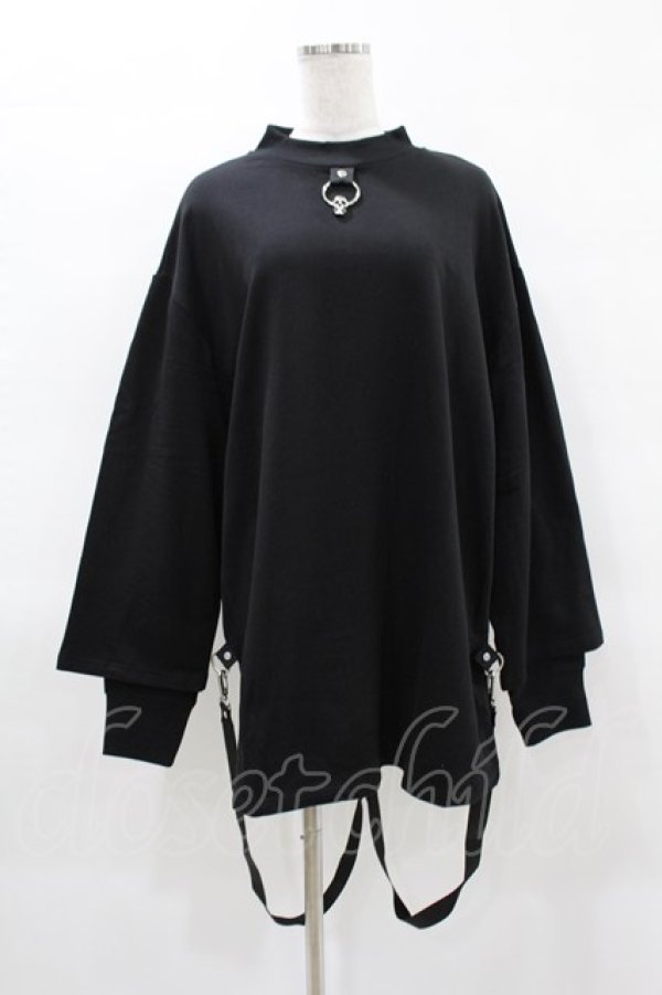 画像1: KILL STAR / FLAYER SWEAT SHIRT XS ブラック H-25-04-02-1054-SL-TO-KB-ZH (1)
