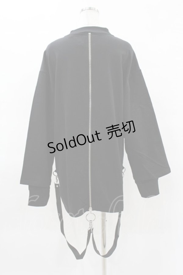 画像2: KILL STAR / FLAYER SWEAT SHIRT XS ブラック H-25-04-02-1054-SL-TO-KB-OS (2)