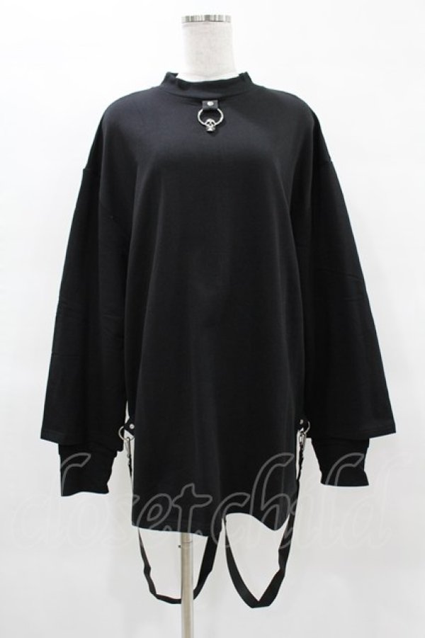 画像1: KILL STAR / FLAYER SWEAT SHIRT XS ブラック H-25-04-02-1055-SL-TO-KB-ZH (1)