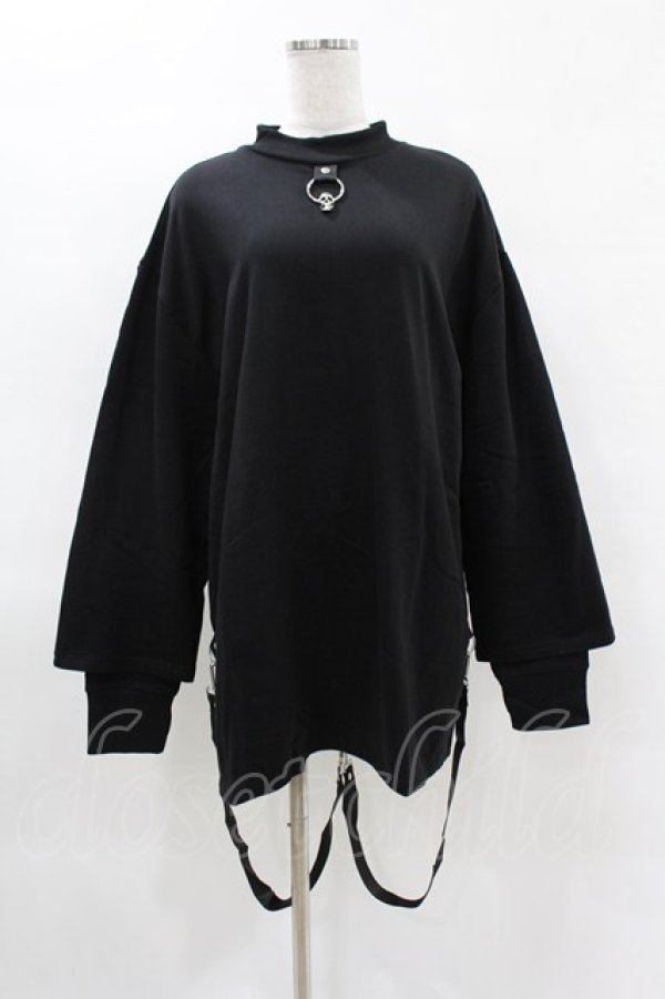 画像1: KILL STAR / FLAYER SWEAT SHIRT XS ブラック H-25-04-02-1057-SL-TO-KB-ZH (1)