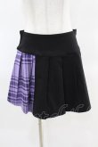 画像1: KILL STAR / CATTLE PLEATED SKIRT S ブラック/ライラックタータン H-25-04-02-1012-SL-SK-KB-ZH (1)