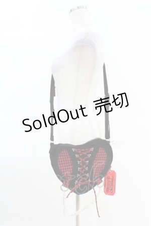 画像: TRIPP NYC / BO PEEP HEART BAG  レッド H-25-04-02-1002-0-BG-KB-ZH
