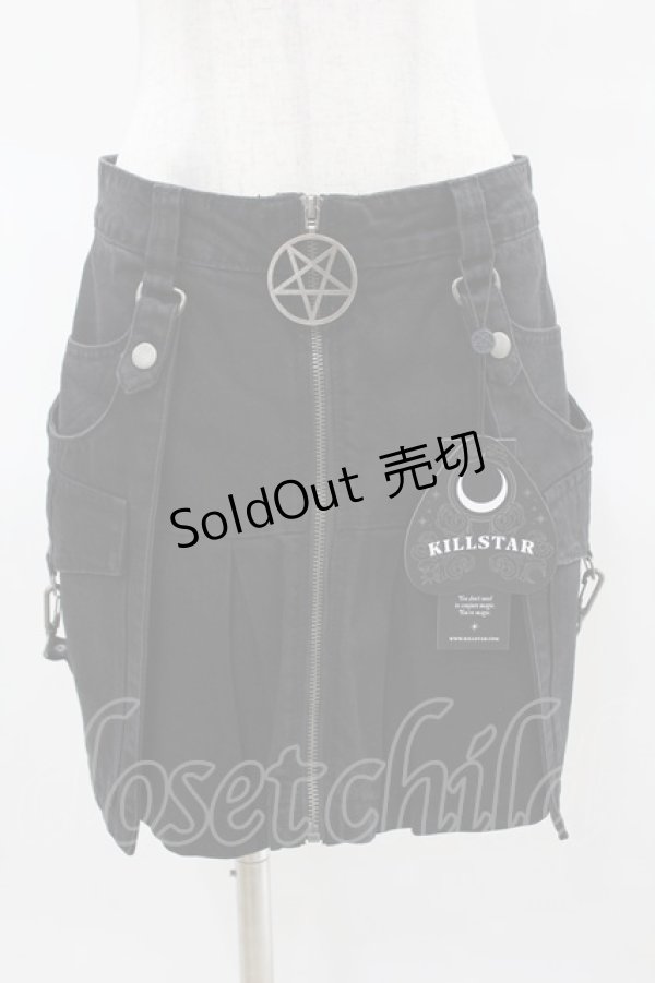画像1: KILL STAR / GEIGER ZIP MINI SKIRT S ブラック H-25-04-02-1020-SL-SK-KB-ZH (1)