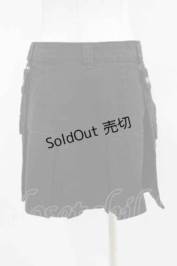 画像2: KILL STAR / GEIGER ZIP MINI SKIRT XS ブラック H-25-04-02-1023-SL-SK-KB-ZH (2)