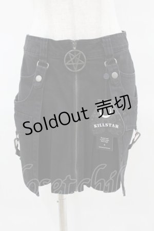 画像: KILL STAR / GEIGER ZIP MINI SKIRT XS ブラック H-25-04-02-1024-SL-SK-KB-ZH