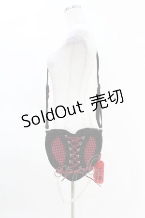 画像: TRIPP NYC / BO PEEP HEART BAG  レッド H-25-04-02-1003-0-BG-KB-ZH