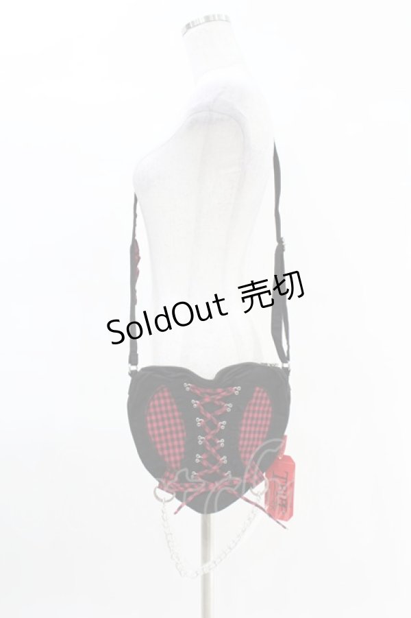 画像1: TRIPP NYC / BO PEEP HEART BAG  レッド H-25-04-02-1003-0-BG-KB-ZH (1)