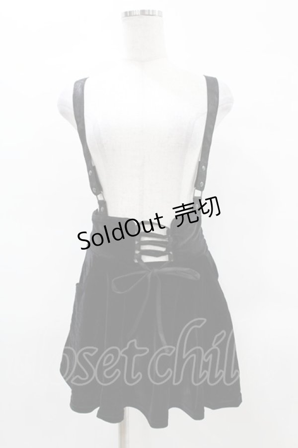 画像1: KILL STAR / ABOLOFT SUSPENDER DRESS SKIRT XS ブラック H-25-04-02-1028-SL-SK-KB-ZH (1)