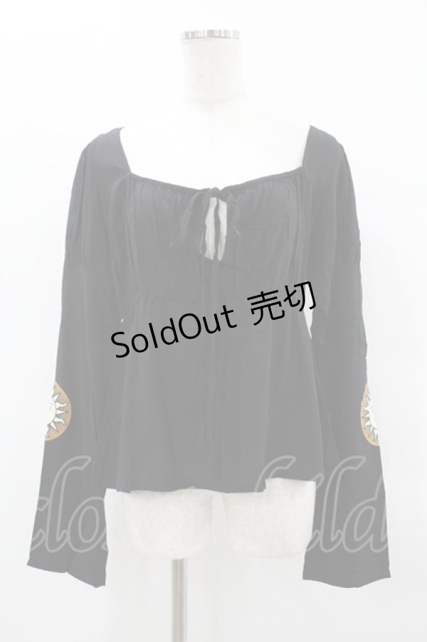 画像1: KILL STAR / EVIL'S HARVEST TOP M ブラック H-25-04-02-1036-SL-TO-KB-ZH (1)