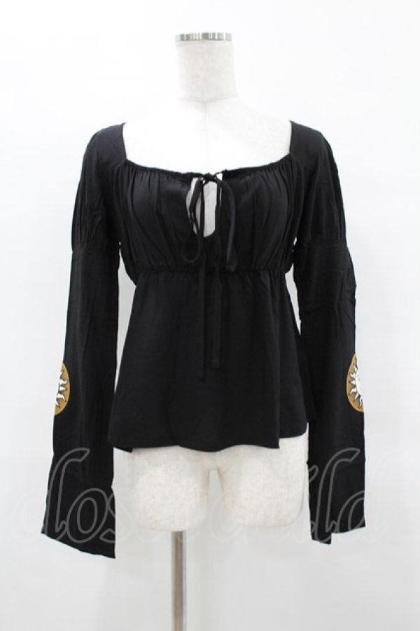 画像1: KILL STAR / EVIL'S HARVEST TOP S ブラック H-25-04-02-1038-SL-TO-KB-ZT1211F (1)