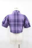 画像2: KILL STAR / HAYEE RIBBON SHIRT M ライラックタータン H-25-04-02-1041-SL-BL-KB-ZH (2)