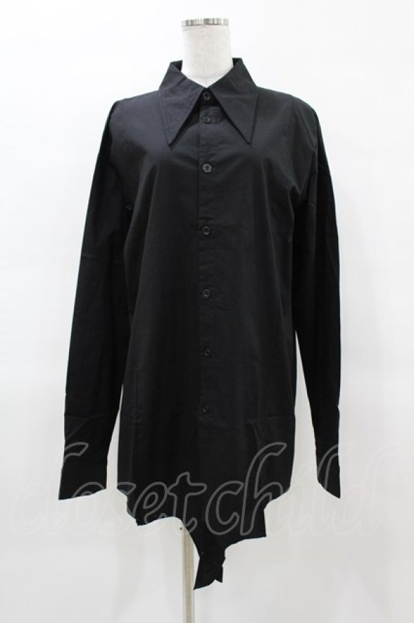 画像1: KILL STAR /OOD KIN LONGLINE SHIRT S 黒 H-25-04-02-1044-SL-BL-KB-ZH (1)