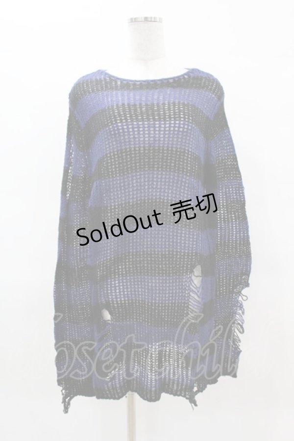 画像1: KILL STAR / EMPYREAN KNIT SWEATER XS ミッドナイトネイビー H-25-04-02-1047-SL-TO-KB-ZH (1)