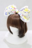 画像1: BABY,THE STARS SHINE BRIGHT / Cheerful Lemon柄カチューシャ  生成り×紺 H-25-04-02-067-BA-AC-NS-ZH (1)