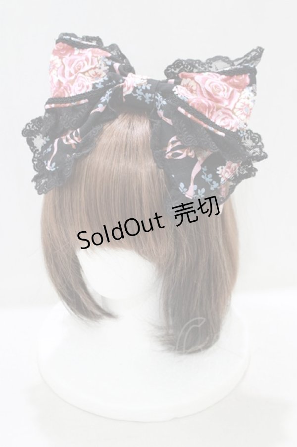 画像1: BABY,THE STARS SHINE BRIGHT / Pearl Bouquet柄カチューシャ  ブラック H-25-04-02-070-BA-AC-NS-ZH (1)