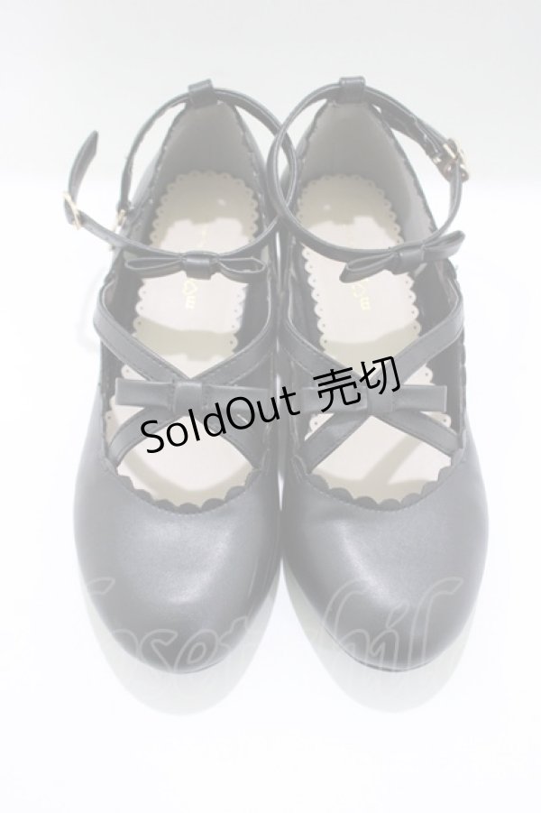 画像1: m petit by misako / AMリボンストラップPPS L ブラック H-25-04-02-073-LO-SH-NS-ZH (1)