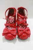画像1: Angelic Pretty / 宝石リボンシューズ S レッド H-25-04-02-081-AP-SH-NS-ZH (1)