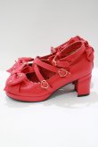 画像2: Angelic Pretty / 宝石リボンシューズ S レッド H-25-04-02-081-AP-SH-NS-ZH (2)