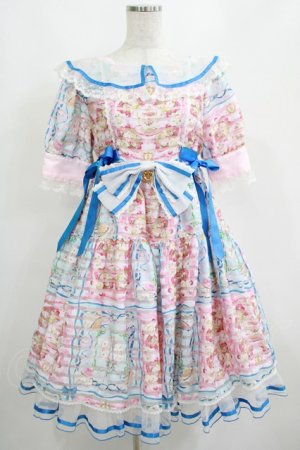 画像: BABY,THE STARS SHINE BRIGHT / Ruban le Lien a la mode柄ワンピース Free ピンク×サックス H-25-04-02-012-BA-OP-NS-ZH