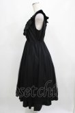 画像2: axes femme POETIQUE / トランプ刺繍エプロン風ワンピース M ブラック H-25-04-02-017-AX-OP-NS-ZH (2)