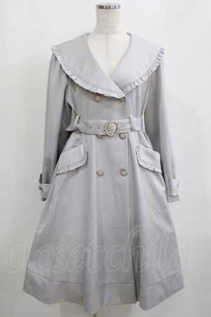 画像: Amavel / Romantiqueフリルトレンチコート（ミドル丈） Free サックス H-25-04-02-023-CA-CO-NS-ZH