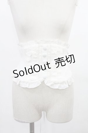 画像: Sheglit / フリルリボンコルセット  白 H-25-04-03-1033-EL-ZA-KB-ZH