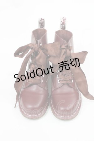 画像: Dr.Martens （Getta Grip） / 8ホールブーツ 表記消え/約24.5〜25cm チェリーレッド×ホワイトステッチ H-25-04-03-1040-PU-SH-KB-ZH