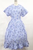 画像1: Jane Marple / Picnic cloth joyfulドレス M ブルー H-25-04-03-1009-JM-OP-KB-ZH (1)