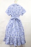 画像3: Jane Marple / Picnic cloth joyfulドレス M ブルー H-25-04-03-1009-JM-OP-KB-ZH (3)