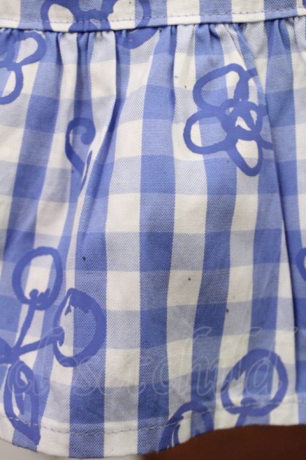 画像4: Jane Marple / Picnic cloth joyfulドレス M ブルー H-25-04-03-1009-JM-OP-KB-ZH (4)