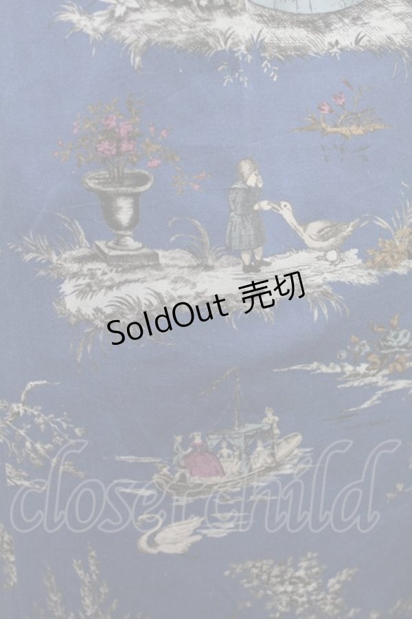 画像4: Jane Marple Dans Le Salon / Playful garden frill hem skirt  steel blue H-25-04-03-1016-JM-SK-KB-ZH (4)