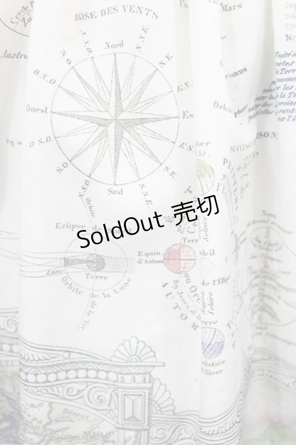 画像4: Grimoire / White Asrtoronomy Map Dress Free オフ H-25-04-03-1023-GO-OP-NS-ZH (4)