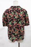 画像2: Jane Marple / Strawberry gardenブラウス  ブラック H-25-04-03-1028-JM-BL-KB-ZH (2)