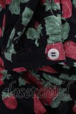 画像3: Jane Marple / Strawberry gardenブラウス  ブラック H-25-04-03-1028-JM-BL-KB-ZH (3)