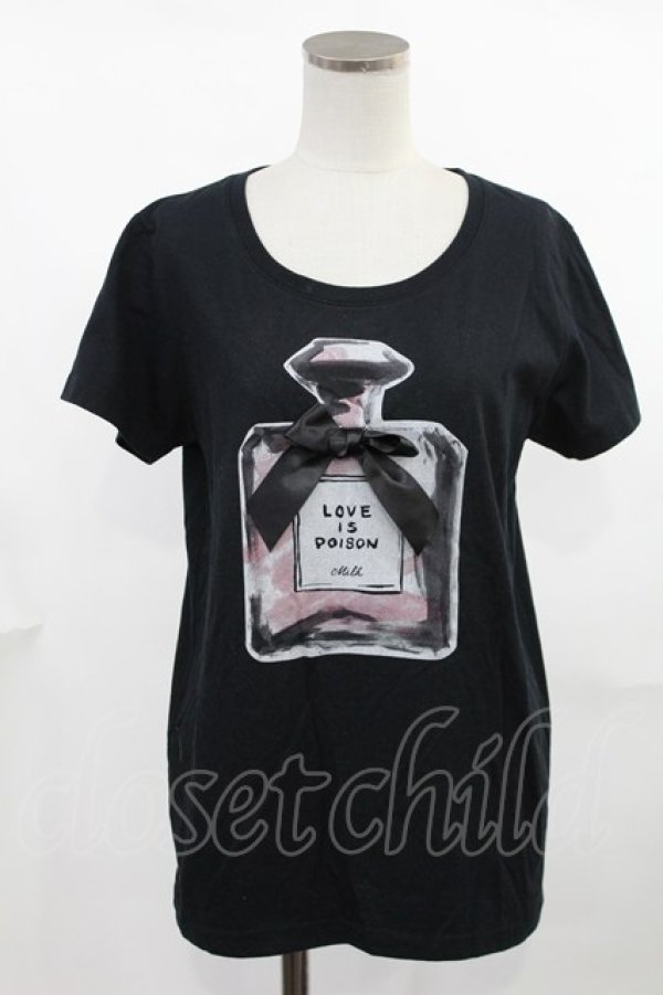 画像1: MILK / perfume Tee  黒 H-25-04-03-1029-ML-TO-KB-ZH (1)