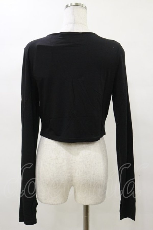 画像2: KILL STAR / ASTERACIE CROP TOP M ブラック H-25-04-03-009-SL-TO-KB-ZH (2)