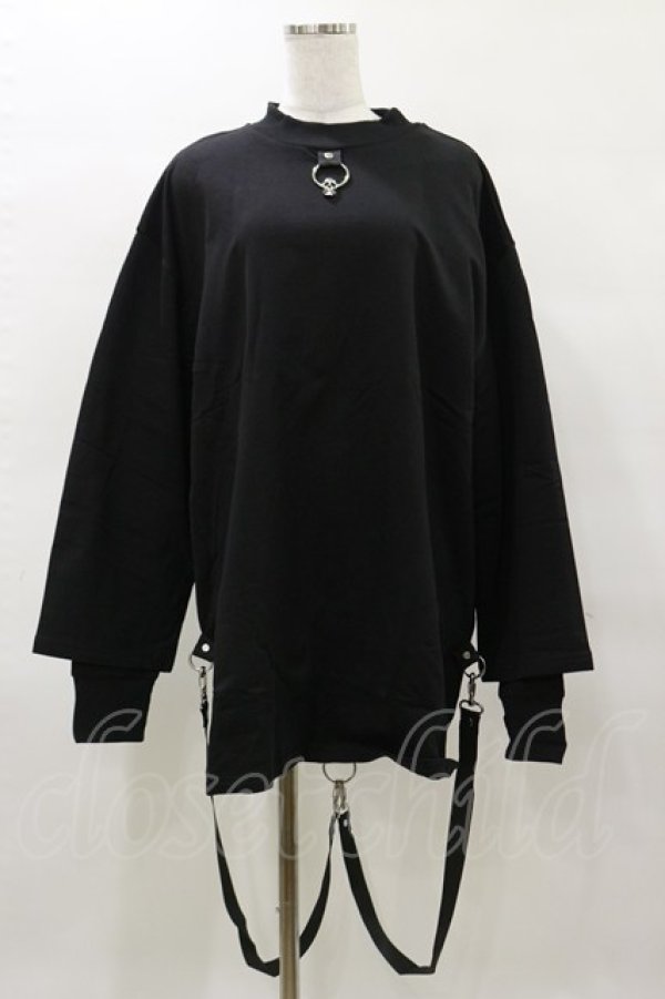画像1: KILL STAR / FLAYER SWEAT SHIRT S ブラック H-25-04-03-021-SL-TO-KB-ZH (1)