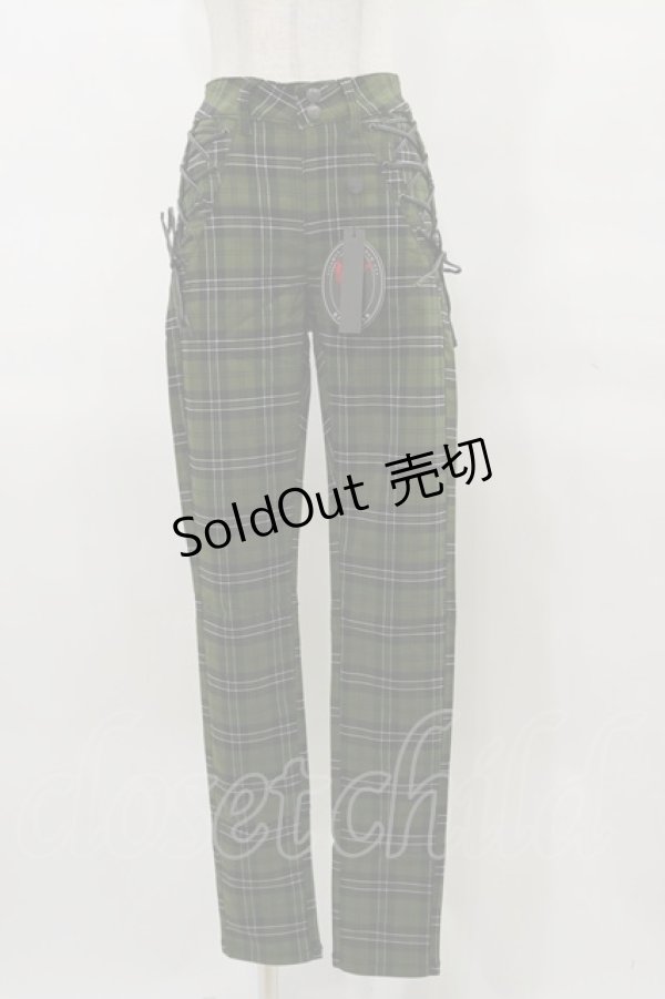 画像1: KILL STAR / DARK CANOPY TROUSERS XS グリーン H-25-04-03-029-SL-PA-KB-OS (1)