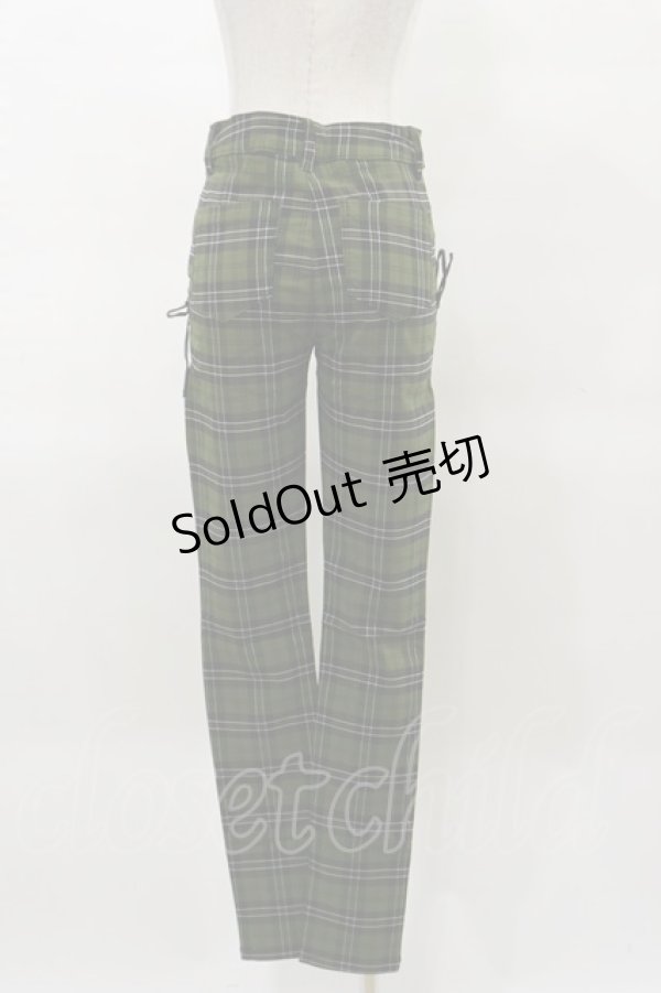 画像2: KILL STAR / DARK CANOPY TROUSERS XS グリーン H-25-04-03-029-SL-PA-KB-OS (2)