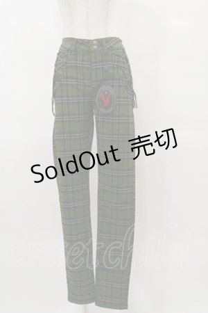画像: KILL STAR / DARK CANOPY TROUSERS XS グリーン H-25-04-03-030-SL-PA-KB-ZI